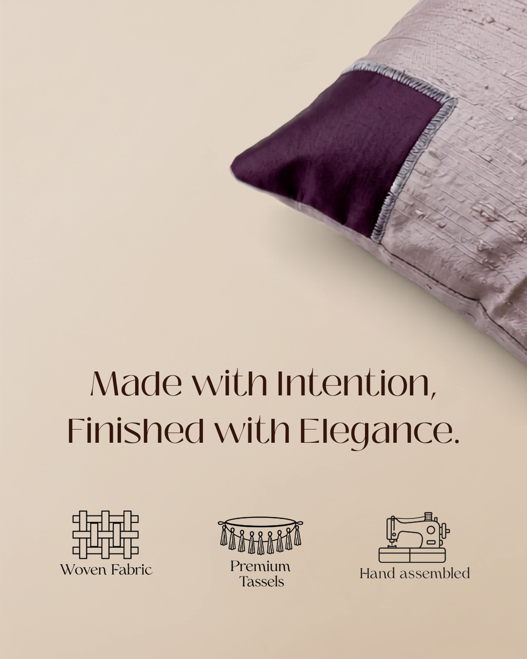 Mauve Slate Mosaic Cushion