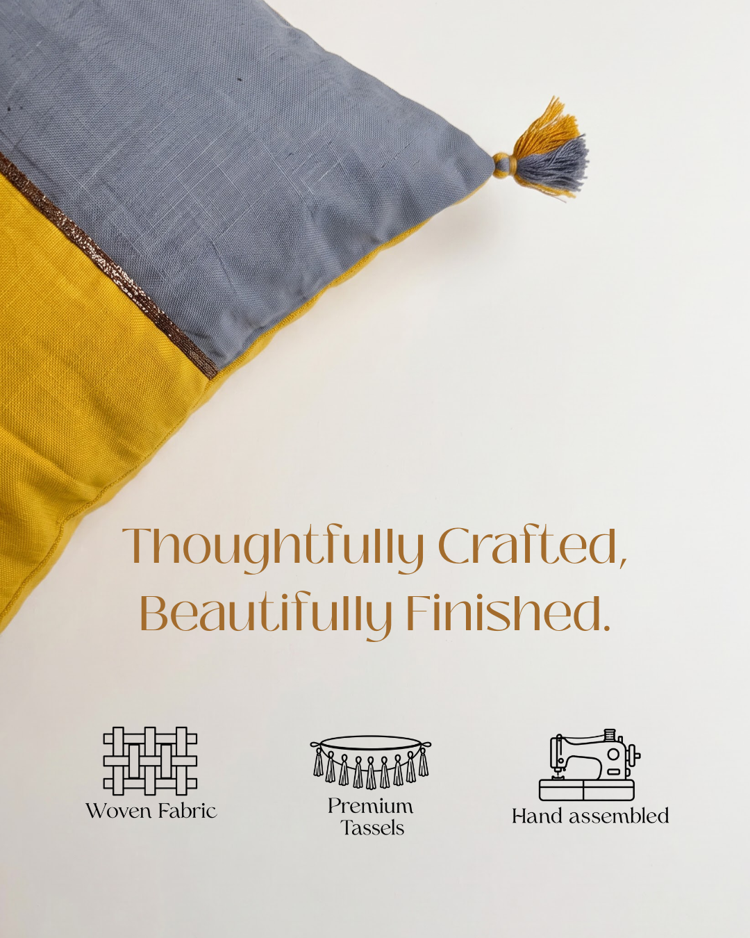 Saffron & Slate Cushion