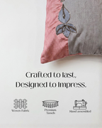 Sapphire & Blush Zardozi Cushion Set