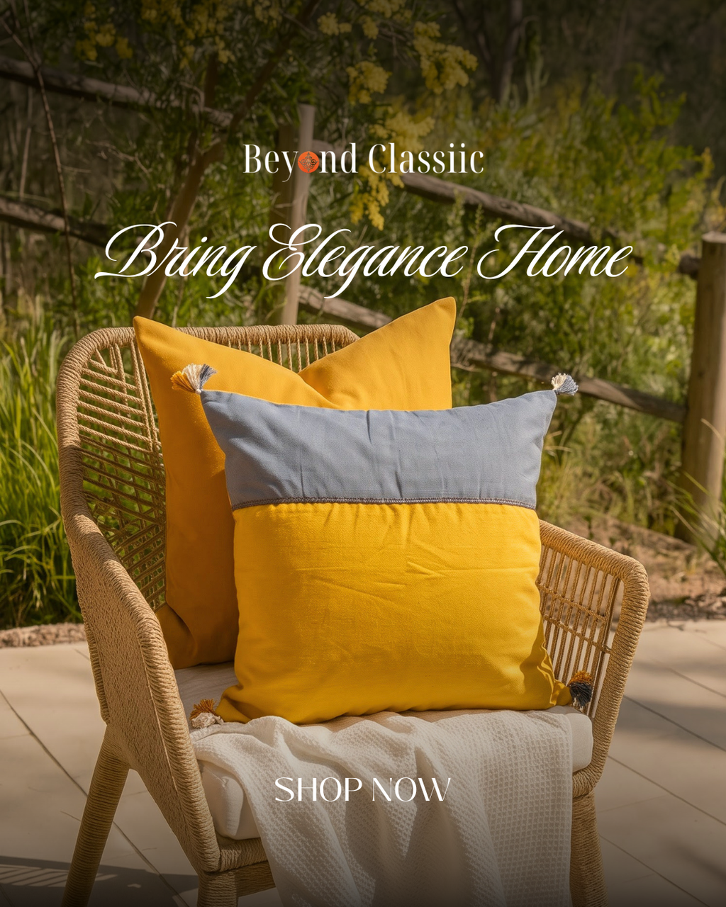 Saffron & Slate Cushion