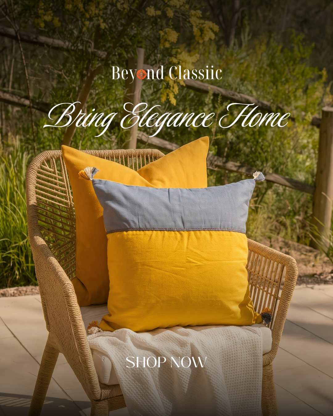 Saffron & Slate Cushion