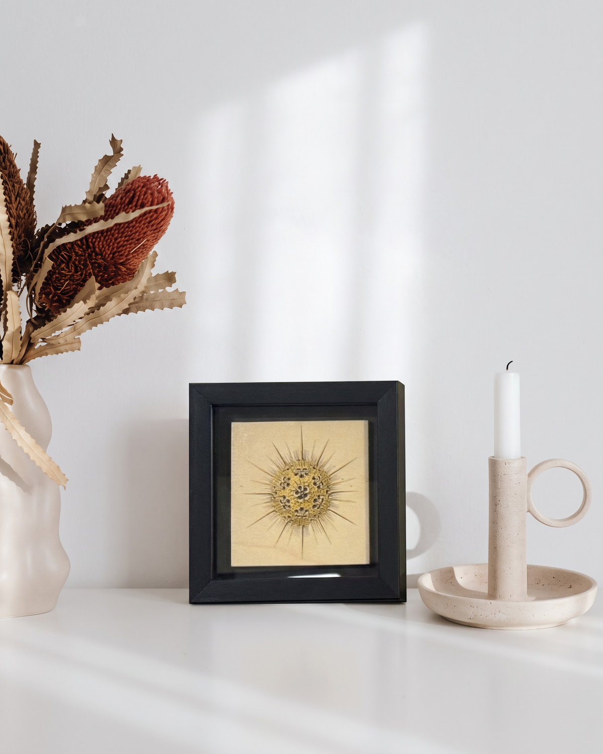 Golden Sunburst | Framed Decorative Artwork