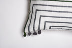 Carnival Threads – Colourful Striped Cushion with Tassels