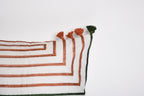 Carnival Threads – Colourful Striped Cushion with Tassels