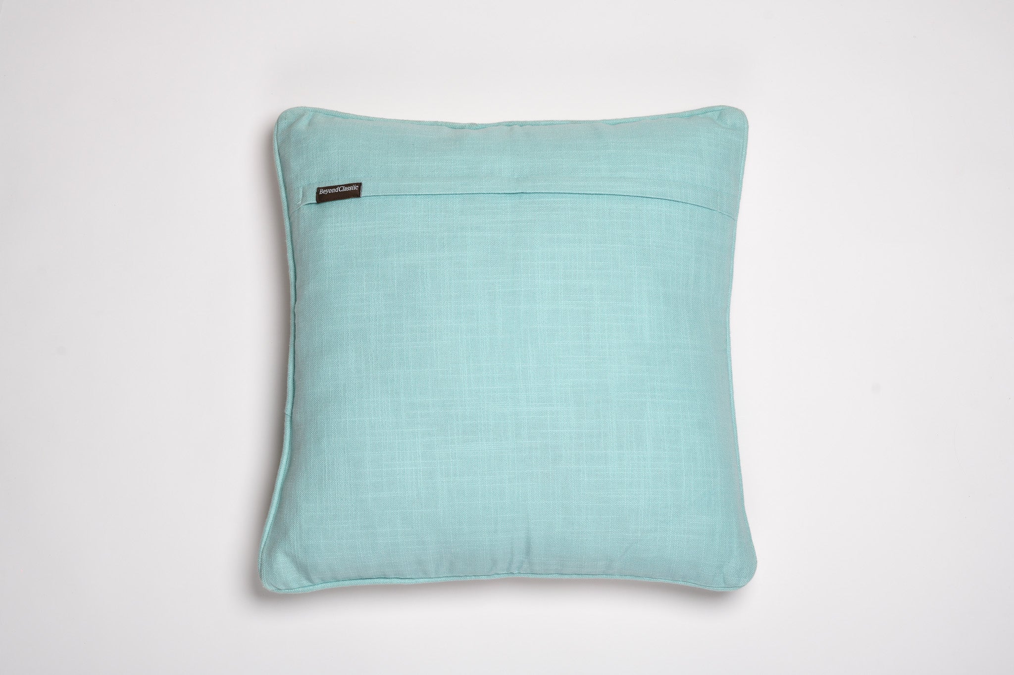 Crimson & Cobalt – Carnation Embroidered Cushion
