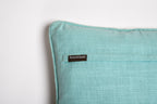 Crimson & Cobalt – Carnation Embroidered Cushion