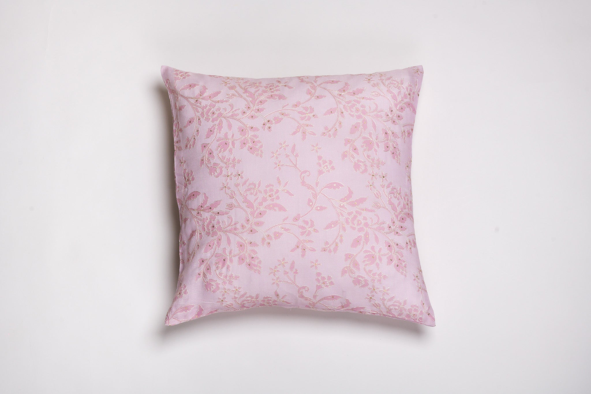Rose Glaze – Pink Floral Cushion