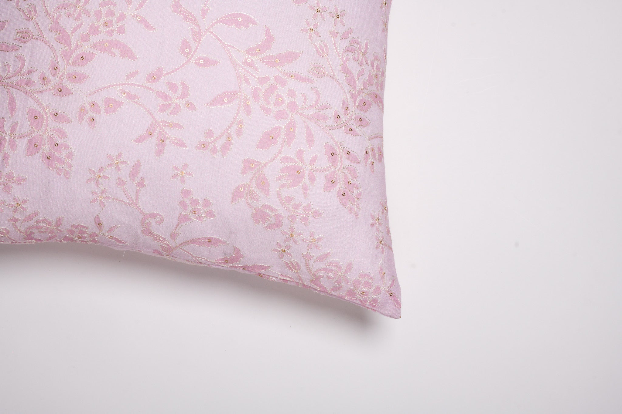 Rose Glaze – Pink Floral Cushion