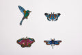 Wild Wings – Colourful Embroidered Patch Set