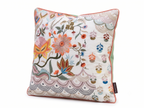 Heritage Bloom Embroidered Cushion