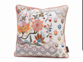 Heritage Bloom Embroidered Cushion