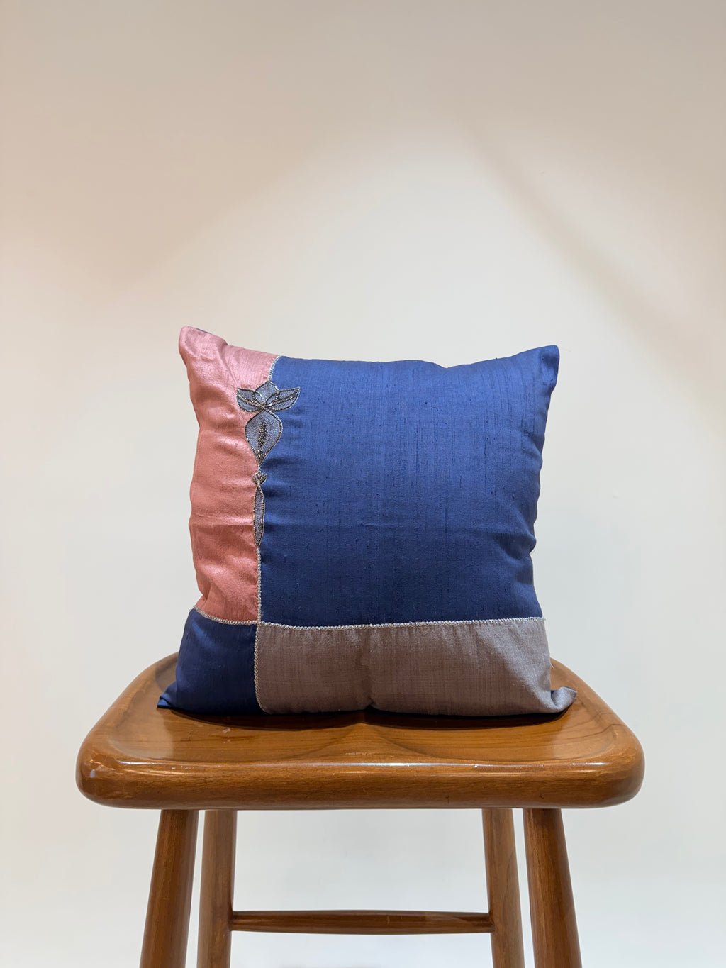 Sapphire & Blush Zardozi Cushion Set