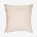 Ivory luxury cushion with floral threadwork & golden sequins