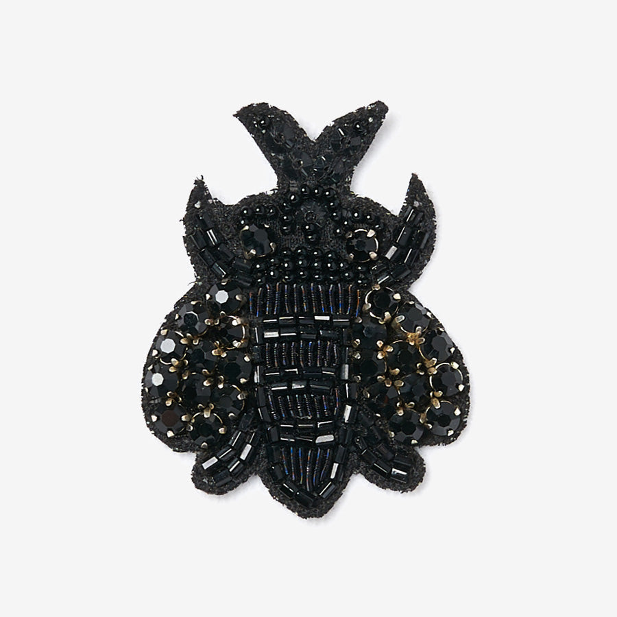 Medium bee embroidered patch