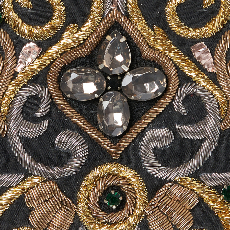 Stone embroidered patch work