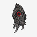 Leaf embroidered patch