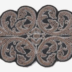 Intricate design embroidered patch 6cm x 28cm