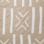 Geometric - beige luxury cushion