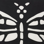 Dragonfly effect - black & white luxury cushion cover